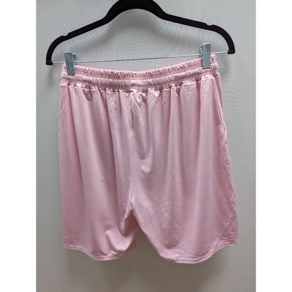 Real Essentials Pink Drawstring Active Shorts - Picture 2 of 2